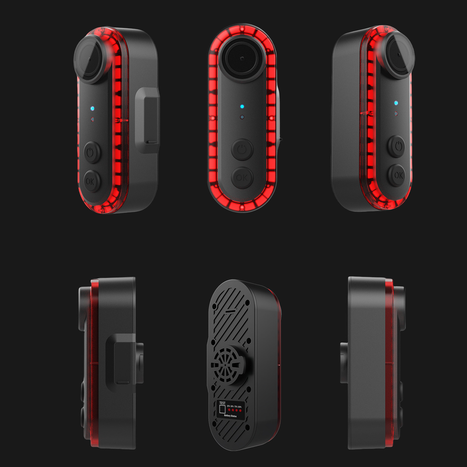 กล้องติดจักรยานพร้อมไฟท้าย ควา - Bike Tail Light With Camera 1080P บทวิจารณ์และราคา