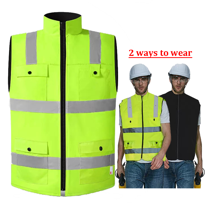 ความปลอดภัยสูงเสื้อกั๊กสะท้อนแ - Reflective Cycling Vest High Visibility บทวิจารณ์และราคา