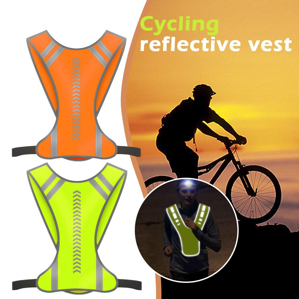 เสื้อกั๊กสะท้อนแสงสำหรับขี่มอเ - Reflective Cycling Vest High Visibility บทวิจารณ์และราคา