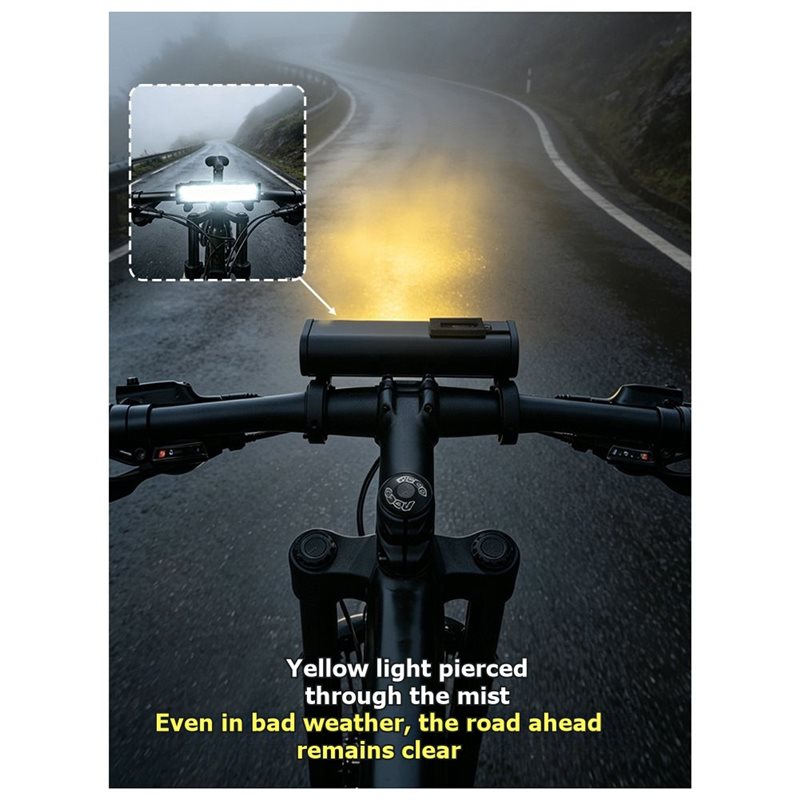 ชุดไฟจักรยาน A79E, ไฟหน้าจักรย - Bike Headlight 2000 Lumens Rechargeable บทวิจารณ์และราคา
