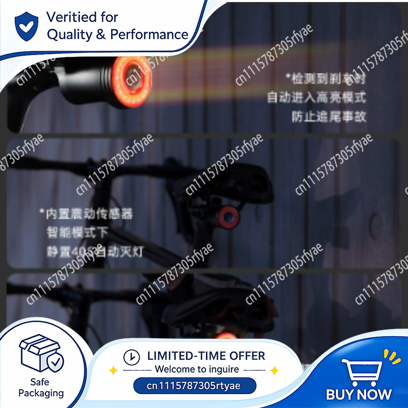 ไฟท้ายจักรยานอัจฉริยะพร้อมเซ็น - Smart Bike Brake Sensor Rear Light บทวิจารณ์และราคา