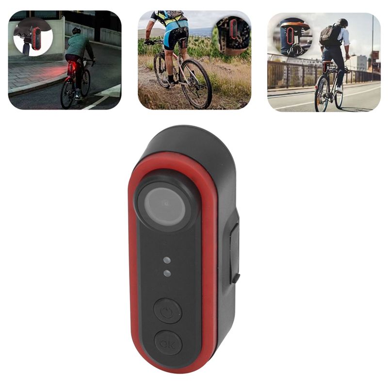 ไฟท้ายจักรยาน CGDS พร้อมกล้องบ - Bike Tail Light With Camera 1080P บทวิจารณ์และราคา