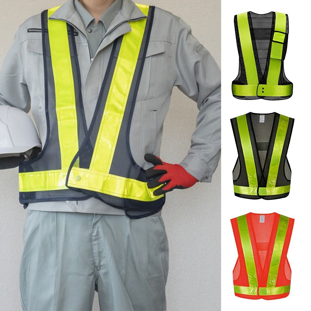เสื้อกั๊กสะท้อนแสงรูปตัว V ควา - Reflective Cycling Vest High Visibility บทวิจารณ์และราคา