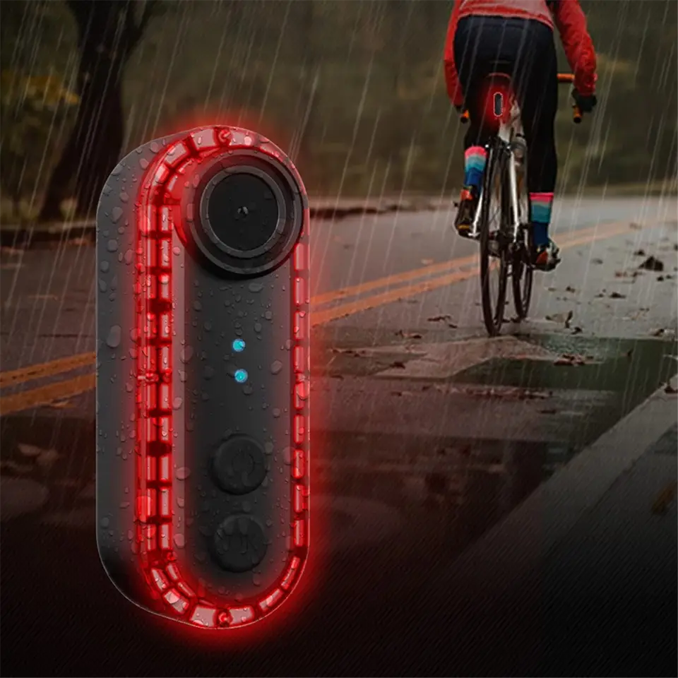 ไฟท้ายจักรยานแบบใหม่พร้อมกล้อง - Bike Tail Light With Camera 1080P บทวิจารณ์และราคา