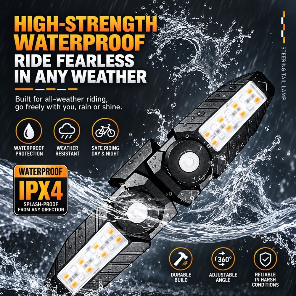 ไฟท้ายจักรยานแบบไร้สาย ควบคุมด - Turn Signal Bike Light Wireless Remote บทวิจารณ์และราคา