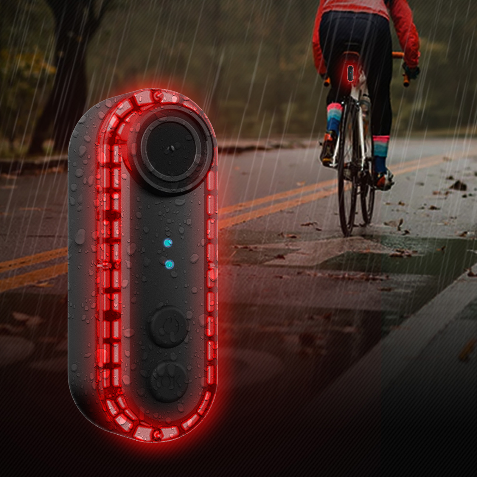 กล้องจักรยานพร้อมไฟท้าย 1080P  - Bike Tail Light With Camera 1080P บทวิจารณ์และราคา