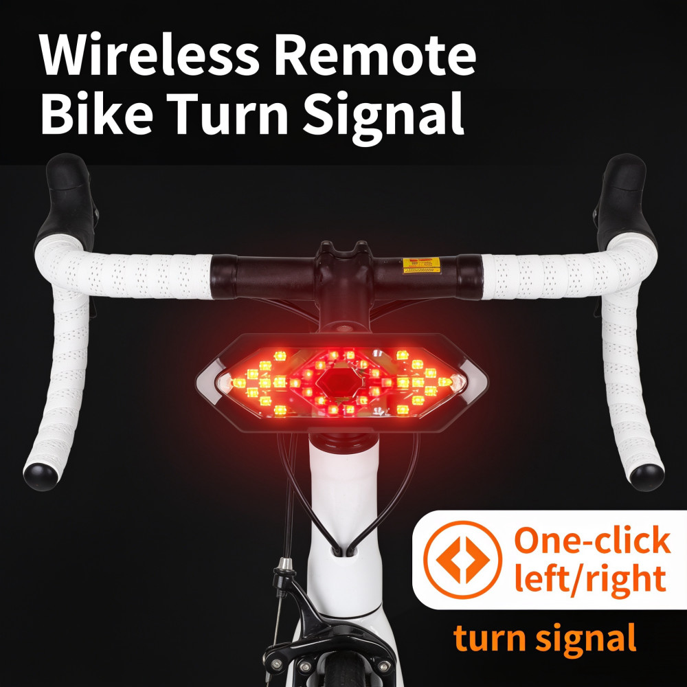 ไฟเลี้ยวจักรยาน ไฟท้าย LED ไร้ - Turn Signal Bike Light Wireless Remote บทวิจารณ์และราคา