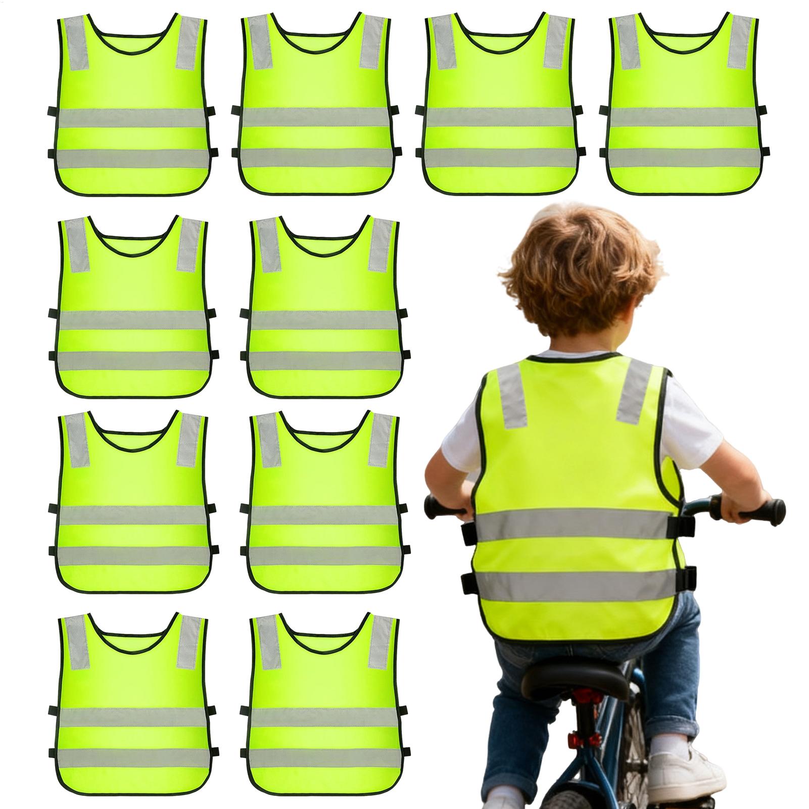เสื้อกั๊กสะท้อนแสงสำหรับเด็ก 1 - Reflective Cycling Vest High Visibility บทวิจารณ์และราคา