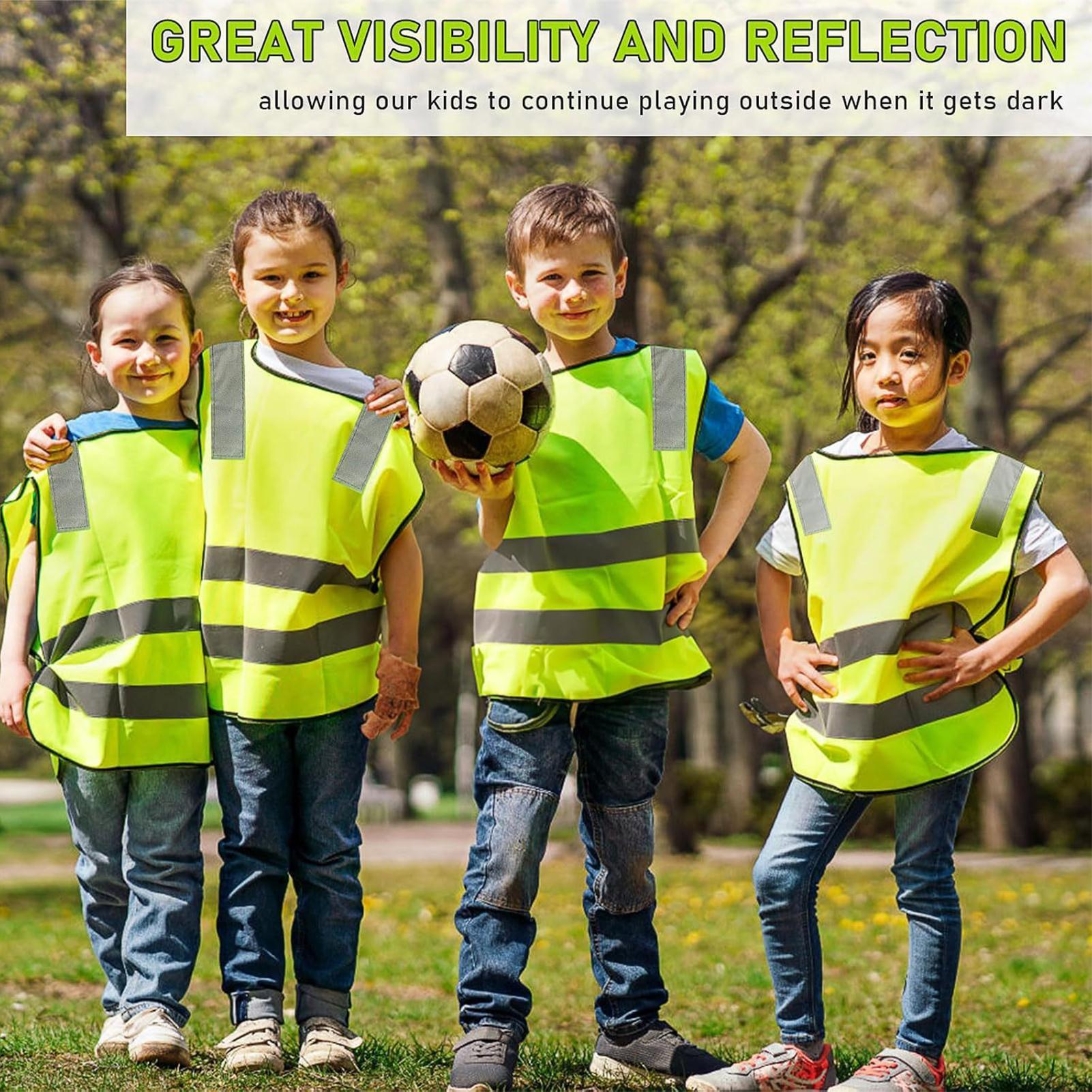 เสื้อกั๊กสะท้อนแสงสำหรับเด็ก 1 - Reflective Cycling Vest High Visibility บทวิจารณ์และราคา