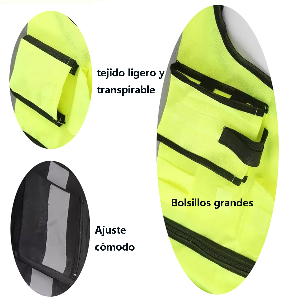เสื้อกั๊กนิรภัยสีเหลืองสะท้อนแ - Reflective Cycling Vest High Visibility บทวิจารณ์และราคา